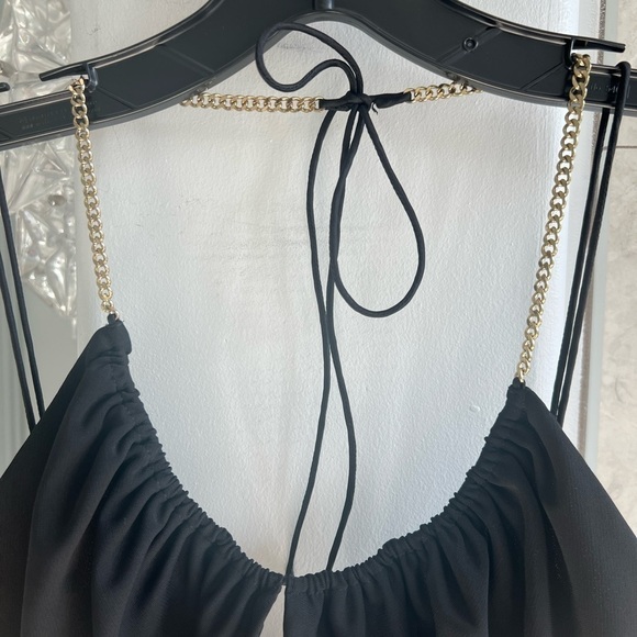 ALICE + OLIVIA SARIYA CUTOUT BODYSUIT BLACK - Picture 3 of 13